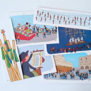 postales y marca paginas