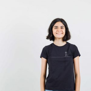 faro niña negra Camiseta faro infantil